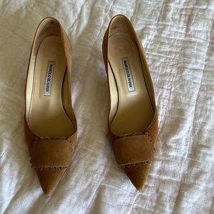 Manolo Blahnik Suede Pumps